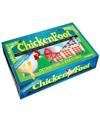 ChickenFoot Double 9 Color Dot Dominoes