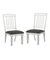 Cassie Antique White Side Chair (Set of 2)