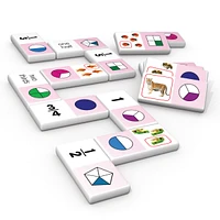 Junior Learning Fraction Dominoes Match and Learn Educational Learning Game