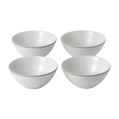 Royal Doulton Exclusively for Gordon Ramsay Maze Grill Mixed White Bowls, Set of 4