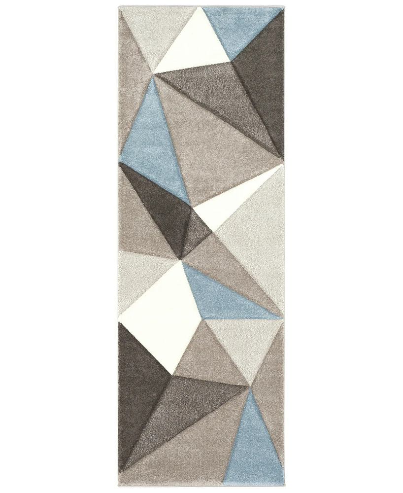 Livabliss Santa Monica Sac-2304 Taupe 2'7" x 7'6" Runner Area Rug