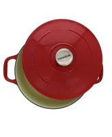 Chasseur French Enameled Cast Iron 5.25 Qt. Round Dutch Oven