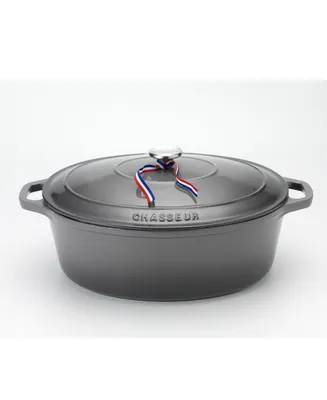Chasseur French Enameled Cast Iron Qt. Oval Dutch Oven