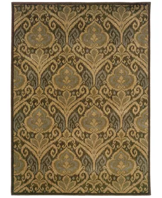 Closeout! Oriental Weavers Casablanca 4464A Green/Ivory 1'10" x 3'3" Area Rug