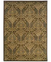 Closeout! Oriental Weavers Casablanca 4464A Green/Ivory 1'10" x 3'3" Area Rug