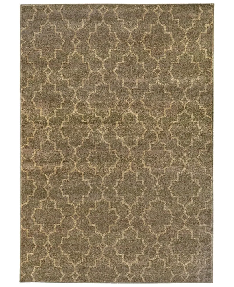 Closeout! Oriental Weavers Casablanca 5329B Brown/Ivory 1'10" x 3'3" Area Rug