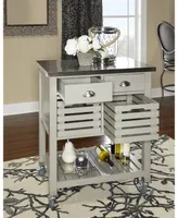 Robbin Kitchen Cart, Gray