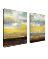 Ready2HangArt 'Brushed Sunset I/Ii' 2 Piece Canvas Wall Art Set