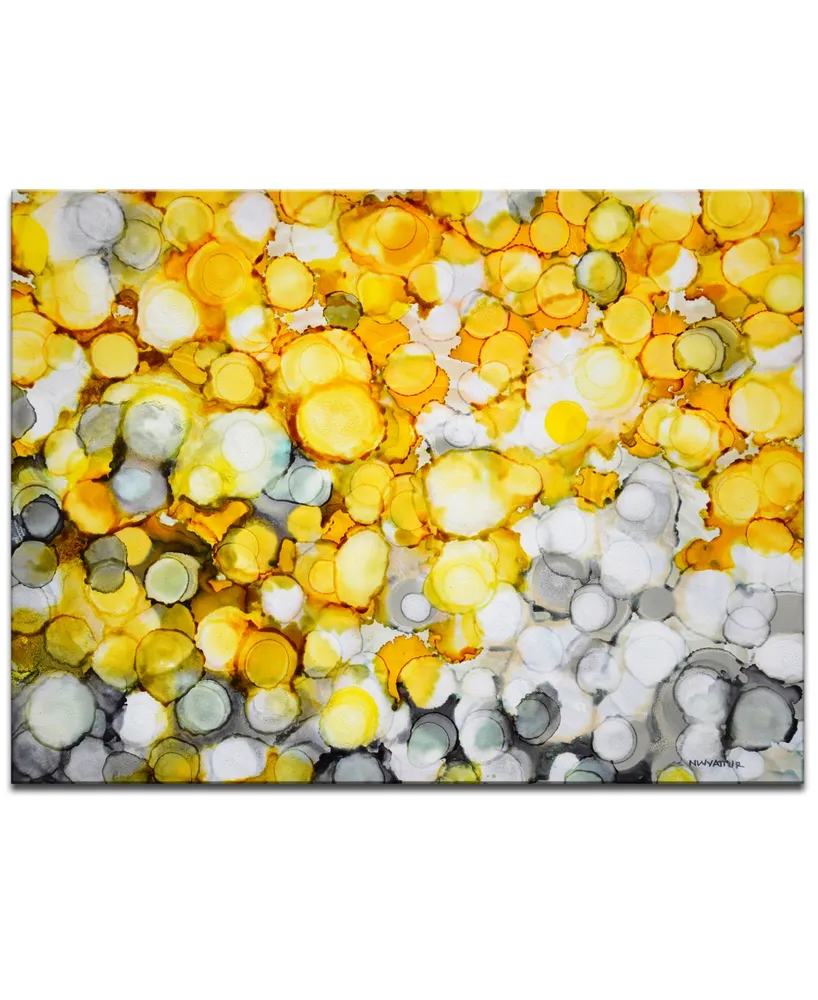 Ready2HangArt 'Lake Yellow' Canvas Wall Art, 30x40"