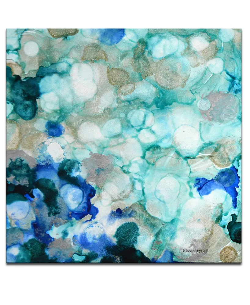 Ready2HangArt 'Ocean Pearls I' Canvas Wall Art, 30x30"