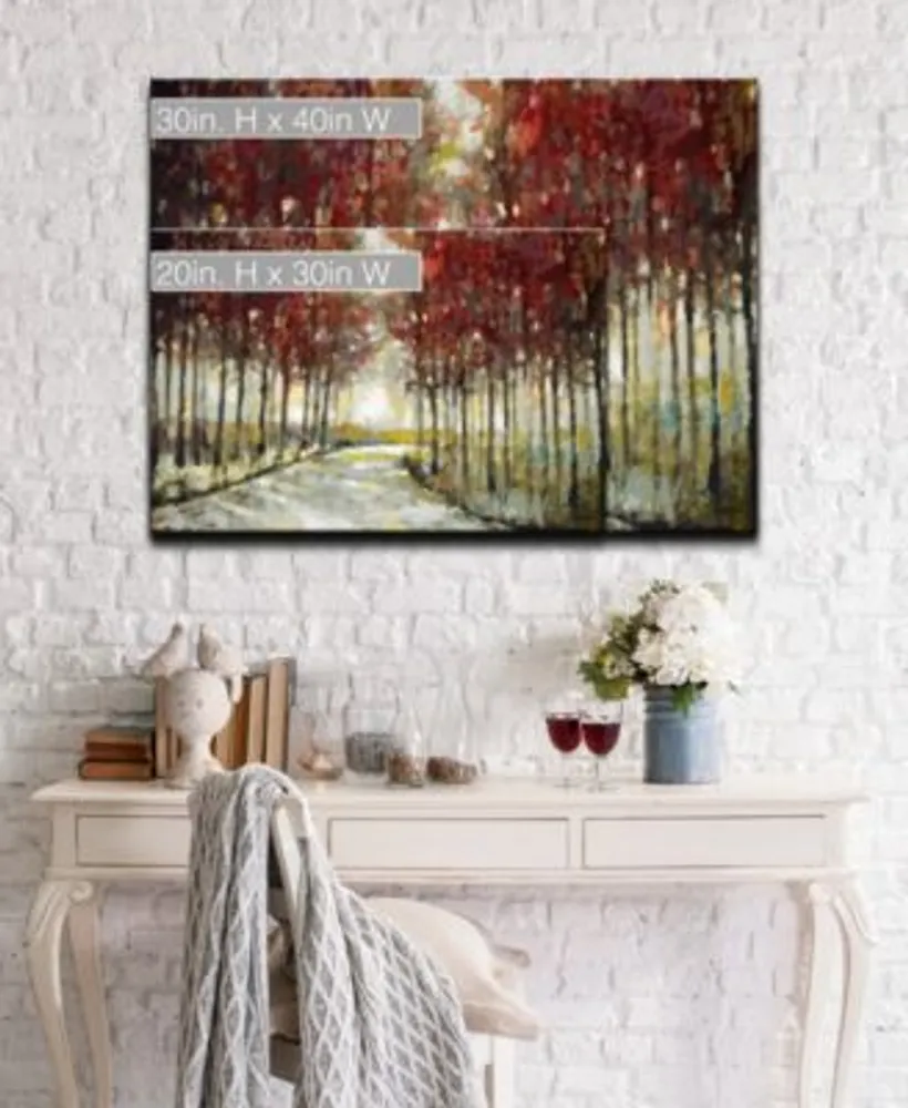 Ready2hangart Fall Morning Drive Canvas Wall Art Collection