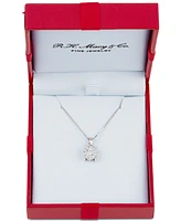 Diamond Halo 18" Pendant Necklace (1/3 ct. t.w.) 14k White, Yellow or Rose Gold