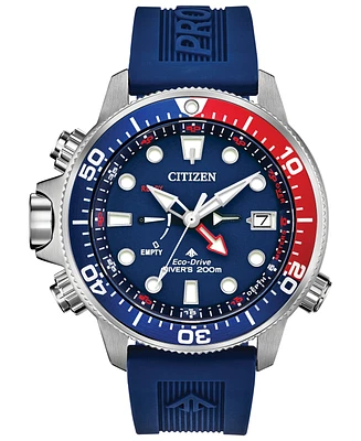 Citizen Eco-Drive Men's Promaster Aqualand Blue Silicone Strap Watch 46mm