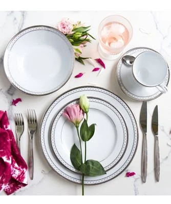 Noritake Rochester Platinum Dinnerware Collection