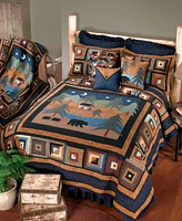 Midnight Bear Cotton Quilt Collection, King