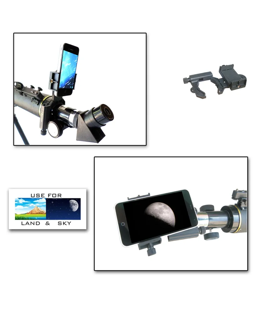 Galileo 800 X 60mm Day and Night Telescope and Smartphone Adapter and Red Dot Finder