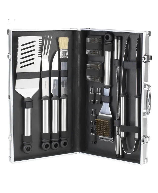 BergHOFF Cubo 9-Piece Stainless Steel BBQ Set Black