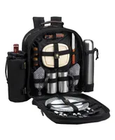 Picnic at Ascot Deluxe 2 Person Picnic, Coffee Backpack Cooler with Wine Pouch