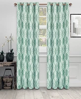 Superior Ribbon -Piece Curtain Panel Set Room Darkening with Grommet Header Top