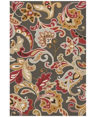 Kas Harbor Flora 4213 Taupe Indoor Outdoor Area Rug