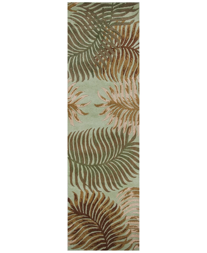 Kas Havana Fern View 2'3" x 8' Runner Area Rug