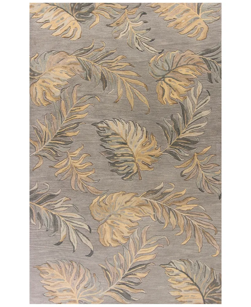 Kas Havana Palms 2639 Gray 3'3" x 5'3" Area Rug