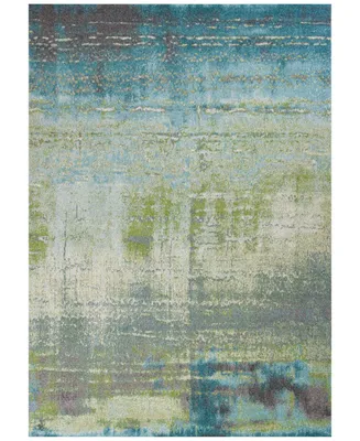 Kas Illusions Escape 6206 Blue/Green 3'3" x 4'11" Area Rug