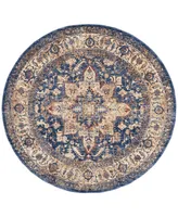 Km Home Taza Lavar 5' Round Area Rug