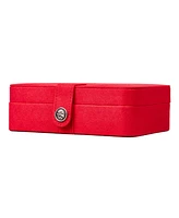 Mele & Co. Giana Plush Fabric Jewelry Box with Lift Out Tray