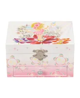 Mele & Co. Ashley Girl's Musical Ballerina Fairy and Flowers Jewelry Box