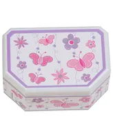 Mele & Co. Kelsey Girl's Glitter-Fly Musical Ballerina Jewelry Box