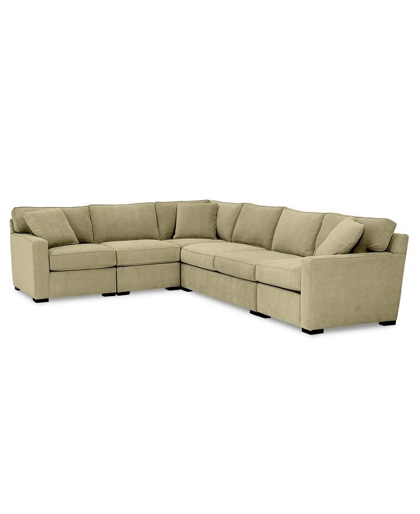 Radley 5-Pc. Fabric Sectional Sofa, Created for Macy's