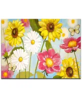 Ready2HangArt 'Wonderful Day' Floral Canvas Wall Art