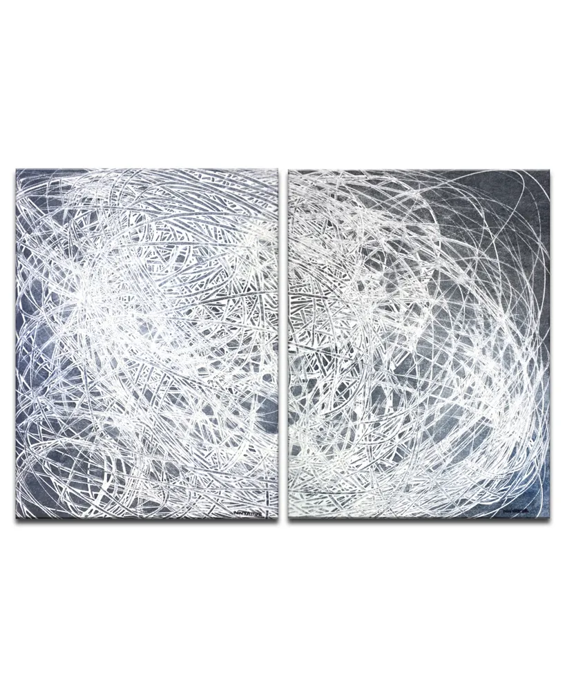 Ready2HangArt 'Jean String' 2 Piece Abstract Canvas Wall Art Set - 30" x 40"