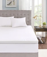 Sleep Philosophy 3" Gel Memory Foam Full Mattress Topper with Cooling Cover