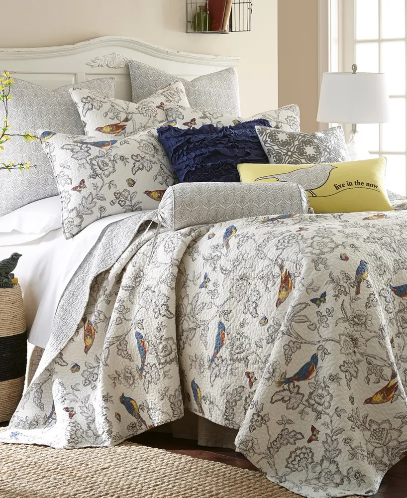 Levtex Mockingbird -Pc. Quilt Set