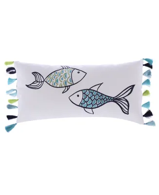Levtex Fish Tassels Decorative Pillow, 12" x 24"