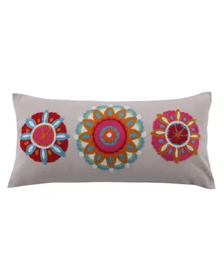 Levtex Rhapsody 3-Medallions Decorative Pillow, 12" x 24"