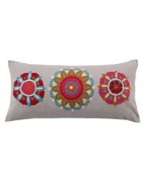 Levtex Rhapsody 3-Medallions Decorative Pillow, 12" x 24"