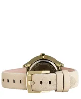 Furla Women's Metropolis Silver Dial Calfskin Leather Watch