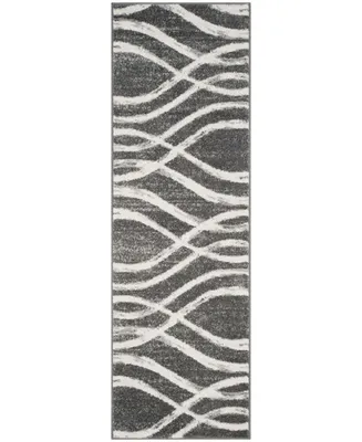 Safavieh Adirondack Charcoal and Ivory 2'6" x 8' Runner Area Rug