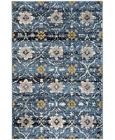 Safavieh Amsterdam Blue and Creme 5'1" x 7'6" Outdoor Area Rug