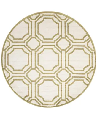 Safavieh Amherst AMT411 Ivory and Light Green 7' x 7' Round Area Rug