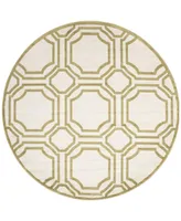 Safavieh Amherst AMT411 Ivory and Light Green 7' x 7' Round Area Rug