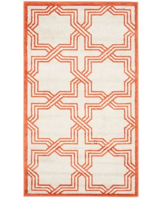 Safavieh Amherst AMT413 Ivory and Orange 3' x 5' Area Rug