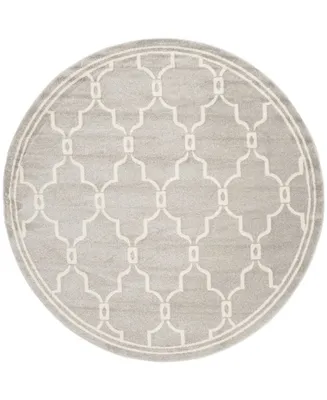 Safavieh Amherst AMT414 Ivory and Light Gray 7' x 7' Round Area Rug