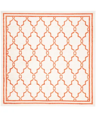 Safavieh Amherst AMT414 Beige and Orange 7' x 7' Square Area Rug