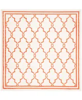 Safavieh Amherst AMT414 Beige and Orange 7' x 7' Square Area Rug