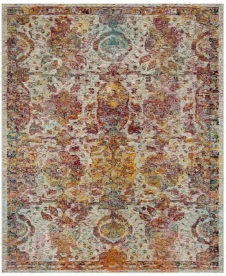 Safavieh Crystal CRS505 Light Blue and Orange 8' x 10' Area Rug