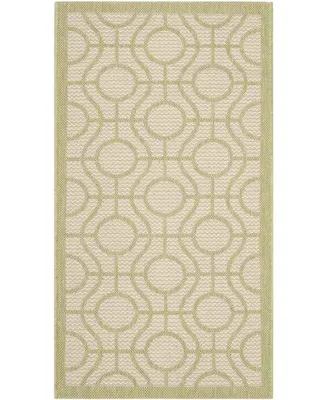 Safavieh Courtyard CY6115 Beige and Sweet Pea 2' x 3'7" Sisal Weave Outdoor Area Rug